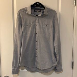 Express Men’s Striped Casual Button Down Shirt / Size - M
